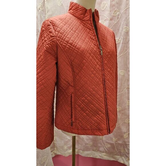 Charter Club Womens Nylon Blend Quilted Coral Lightweight Jacket | Size S - Picture 1 of 4